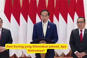 Arti Dasi Kuning Jokowi Di Jepang